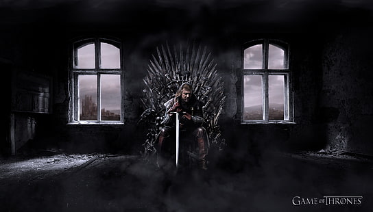 Tapeta Gra o tron, Gra o tron, Ned Stark, Żelazny tron, Tapety HD HD wallpaper