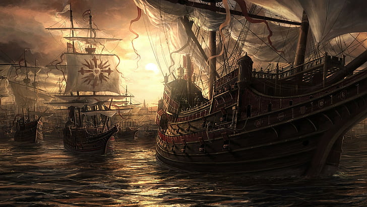 Segelschiff, HD-Hintergrundbild