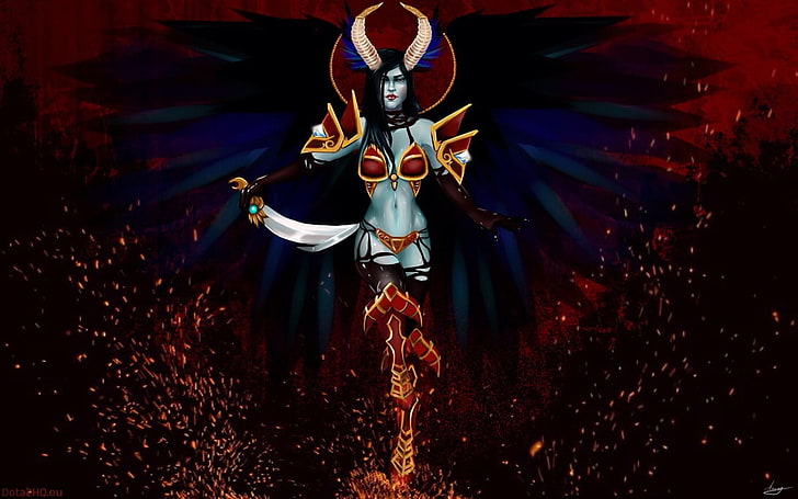 Dota, Defense of the ancient, Queen of Pain, HD wallpaper