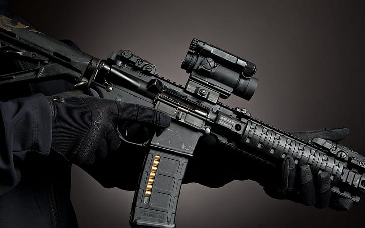 M4 карабинна щурмова пушка, щурмова, пушка, карабина, военна, HD тапет