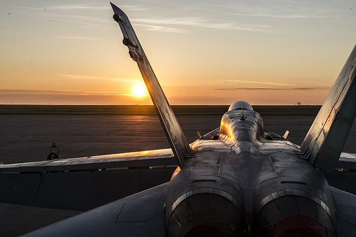 pesawat terbang, pesawat militer, F / A-18 Hornet, Wallpaper HD