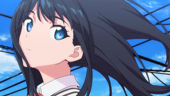 อะนิเมะ สาวอะนิเมะ SSSS.GRIDMAN Takarada Rikka Anime screenshot, วอลล์เปเปอร์ HD HD wallpaper