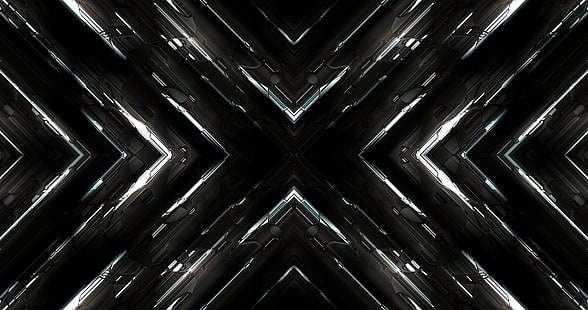 abstrakcja, sztuka cyfrowa, ciemny, tekstura, Tapety HD HD wallpaper