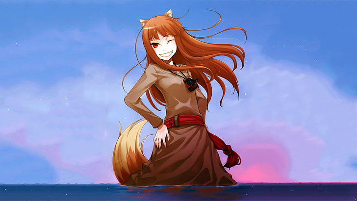 Anime, Anime Girls, Spice und Wolf, Holo, Okamimimi, HD-Hintergrundbild