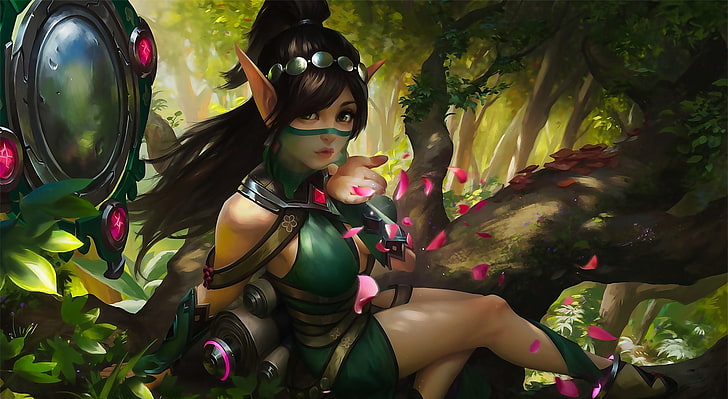 Paladins Ying, fondo de pantalla de personaje de elfo femenino, Juegos, Otros juegos, paladines, tirador, Fondo de pantalla HD