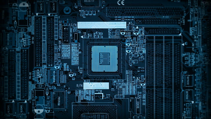 Chip, computer, microchip, processore, Sfondo HD