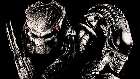Alien VS Predator digital wallpaper, Predator (movie), movies, Alien (movie), HD wallpaper HD wallpaper