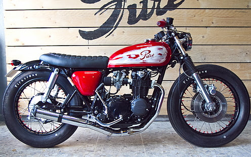 honda, motorcycle, cafe racer, HD wallpaper HD wallpaper
