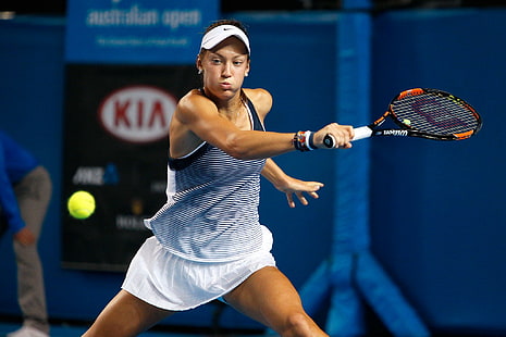 Tennis, Tereza Mihalikova, Tennisschläger, Frauen, HD-Hintergrundbild HD wallpaper