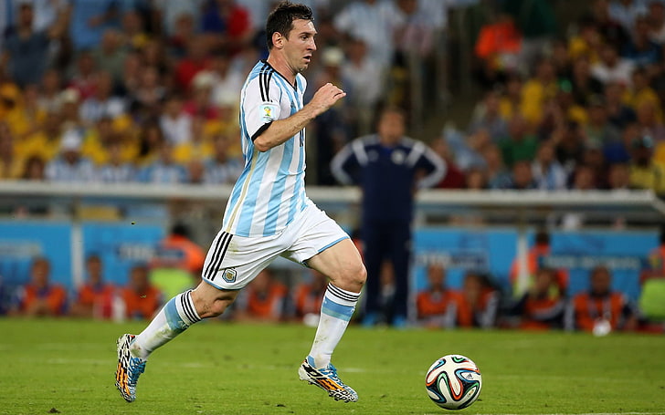 Lionel Messi-VM 2014 Final Argentina HD Wal .., mångfärgad fotboll, HD tapet