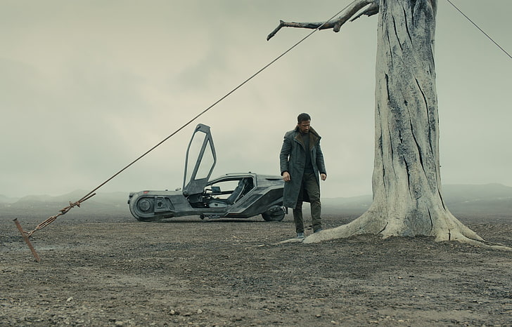 معطف رجالي أسود طويل من Blade Runner 2049 ، أفلام ، رجال ، ممثل ، Ryan Gosling، خلفية HD