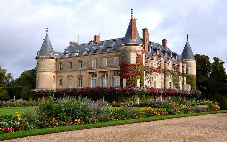 *** France-chateau De Rambouillet ***, architecture, castle, monuments, buildings, city, historical, nature and landscapes, HD wallpaper