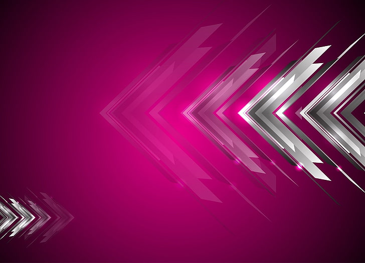 Abstract, Arrow, Pink, HD wallpaper