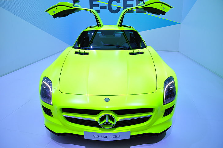 Mercedes-Benz, Mercedes-Benz SLS AMG, coche eléctrico, coche, coches ecológicos, Fondo de pantalla HD