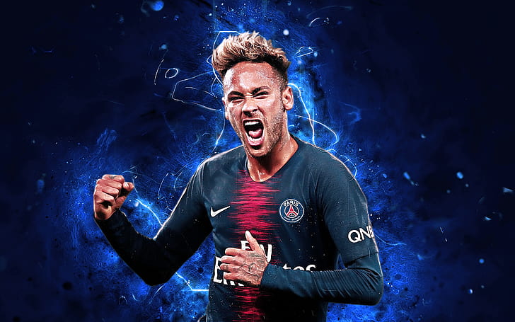Soccer, Neymar, Paris Saint-Germain F.C., HD wallpaper