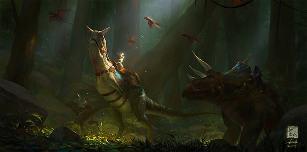 Ark: Survival Evolved, fantasy art, HD tapet HD wallpaper