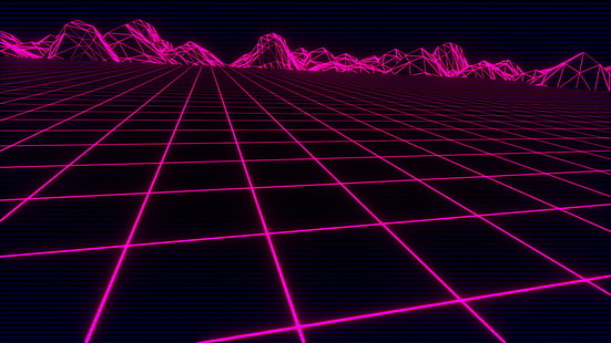 Background, Neon, VHS, Synth, Retrowave, Synthwave, New Retro Wave, Futuresynth, Sintav, Retrouve, Outrun, seamless animation, HD wallpaper HD wallpaper