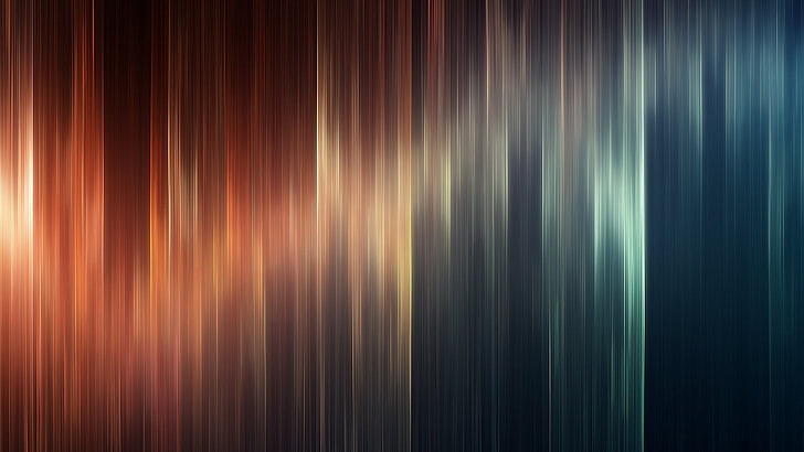 ilustrasi lampu warna-warni, oranye, garis, abstrak, seni digital, karya seni, satin, Wallpaper HD