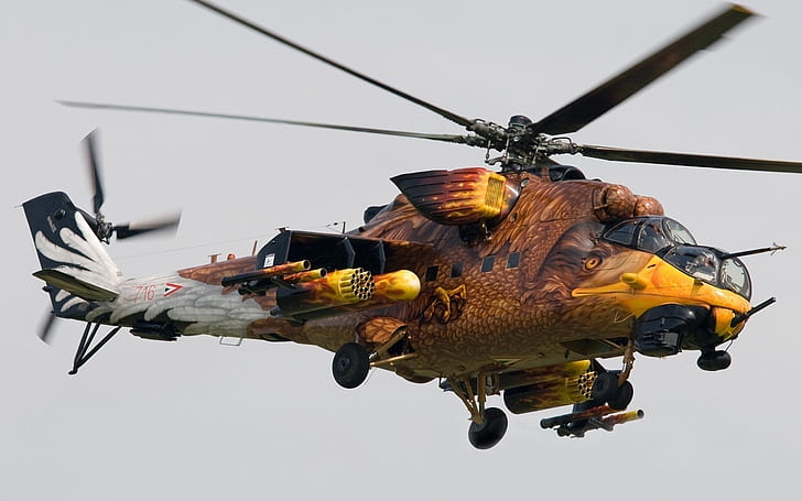 陸軍ヘリコプターロシアのワシbodypainting車両mi24軍事芸術ハンガリー空軍軍用機航空機軍事HDアート、陸軍、ヘリコプター、 HDデスクトップの壁紙
