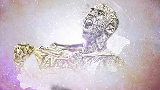 Basket, Kobe Bryant, Los Angeles Lakers, NBA, sport, HD tapet HD wallpaper