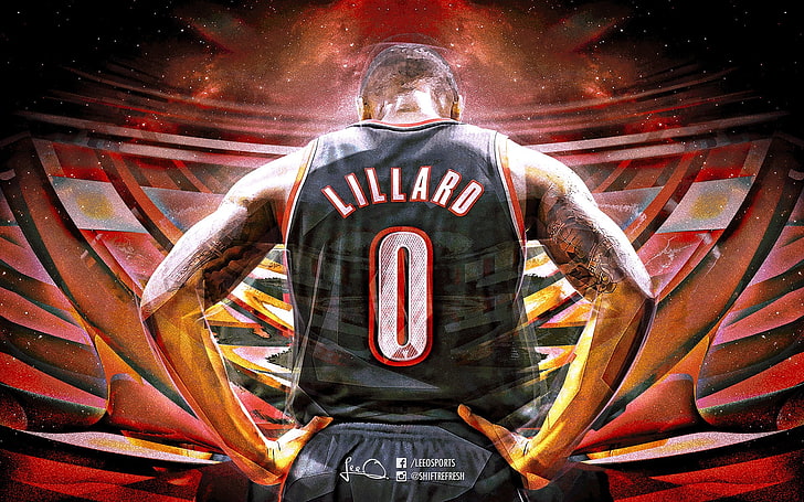 Damian Lillard-2016 NBA Basketball HD Wallpaper, Damian Lillard tapet, HD tapet