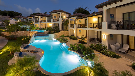 курорт, недвижимость, недвижимость, бассейн, вилла, дом, отдых, недвижимость, курортный город, гасиенда, гостиница, особняк, дом, спа, сандалии Гренада, курорт и спа, Гренада, HD обои HD wallpaper
