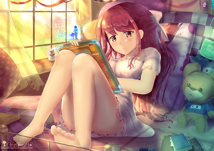 Anime, Penampungan, Menangis, Rin (Penampungan), Sedih, Penampungan (Anime), Wallpaper HD