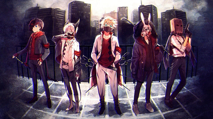 Anime Wallpaper, Hakusai (Künstler), Crew, HD-Hintergrundbild