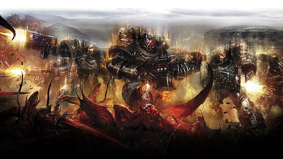 демон, Легион на проклетите, Космически морски пехотинци, Warhammer 40000, HD тапет HD wallpaper