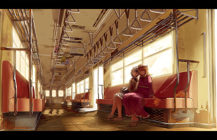 Touhou, Usami Renko, train, HD wallpaper