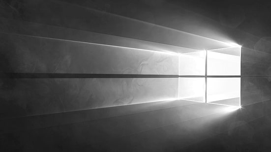 schwarz, weiß, windows10, HD-Hintergrundbild HD wallpaper