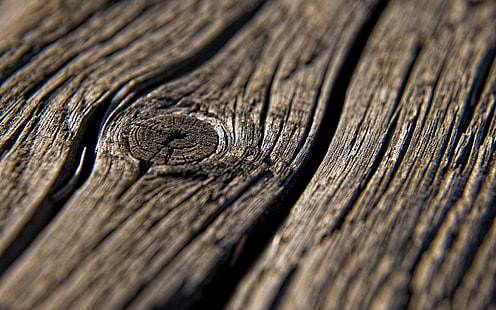 кафява дървена дъска, снимка отблизо на кафяво дърво, дърво, текстура, макро, природа, дървена повърхност, HD тапет HD wallpaper