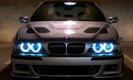 сиво BMW E-серия, BMW, E 39, HD тапет HD wallpaper