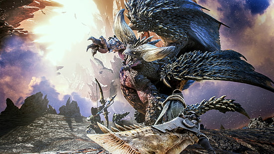 Videospiel, Monster Hunter: World, Nergigante (Monster Hunter), HD-Hintergrundbild HD wallpaper