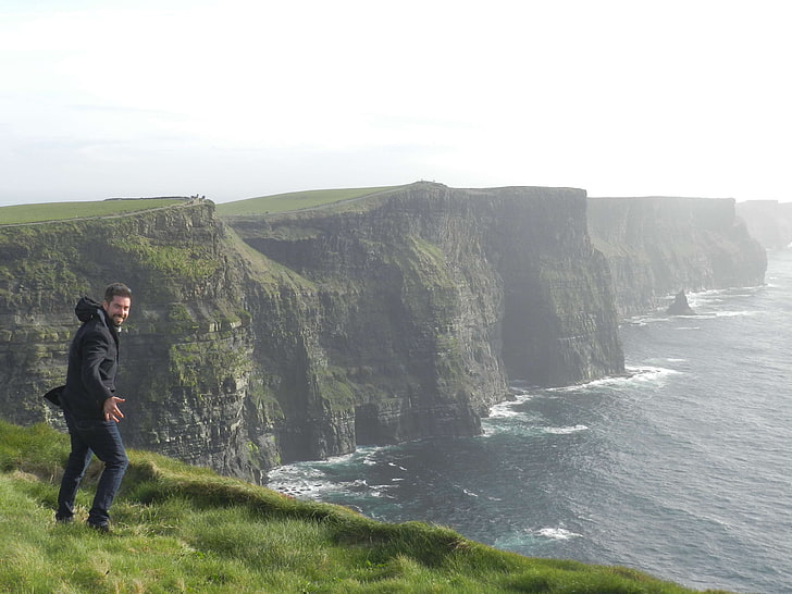 断崖、モハーの断崖、アイルランド、 HDデスクトップの壁紙