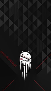 Android maskotillustration, aicp, oneplus, Oneplus One, Android Marshmallow, HD tapet HD wallpaper