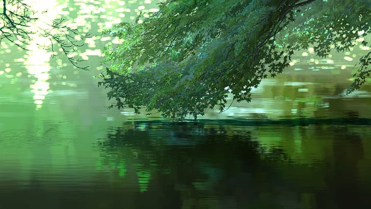 Kelimelerin Bahçesi, Makoto Shinkai, HD masaüstü duvar kağıdı