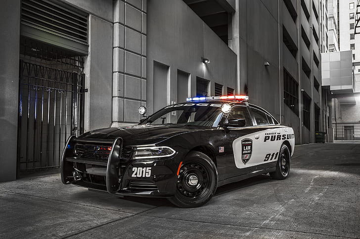 machine, the building, 911, Dodge, bumper, Charger, wheel, Dodge Charger, Police Interceptor, flashers, police car, US police, power bumper, HD wallpaper