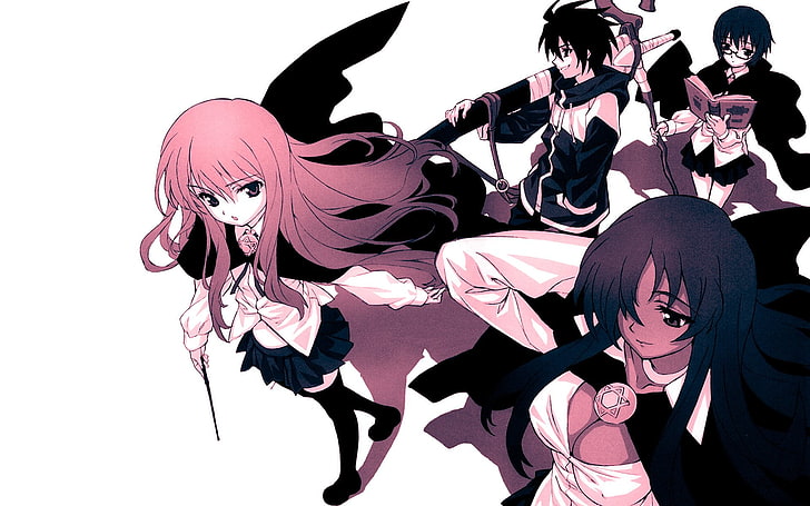 two female anime characters, Anime, Zero No Tsukaima, HD wallpaper