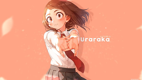 Ochako Uraraka digitale Tapete, Anime, My Hero Academia, Boku kein Held Academia, Ochaco Uraraka, HD-Hintergrundbild HD wallpaper