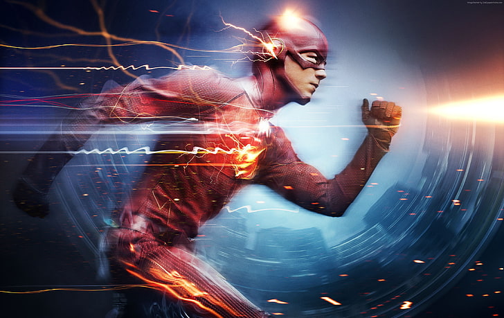 Grant Gustin, The Flash, 2015 년 최고의 TV 시리즈, HD 배경 화면