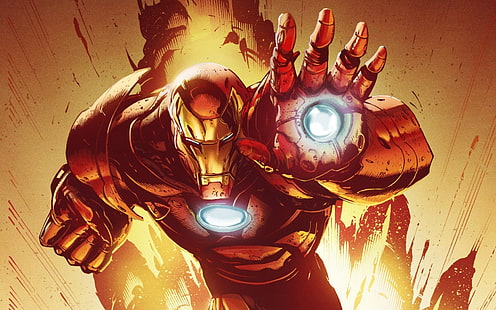 Iron Man цифровые обои, Железный Человек, Marvel Comics, HD обои HD wallpaper