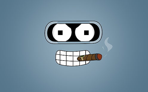 Тапет за пушене на робот Futurama, Bender, Futurama, HD тапет HD wallpaper