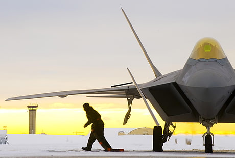 Flugzeuge, Militär, F-22 Raptor, HD-Hintergrundbild HD wallpaper