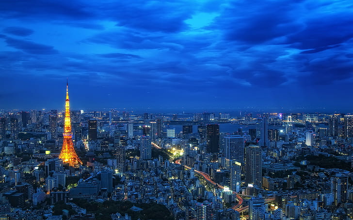夜景東京タワー1800 Hdデスクトップの壁紙 Wallpaperbetter