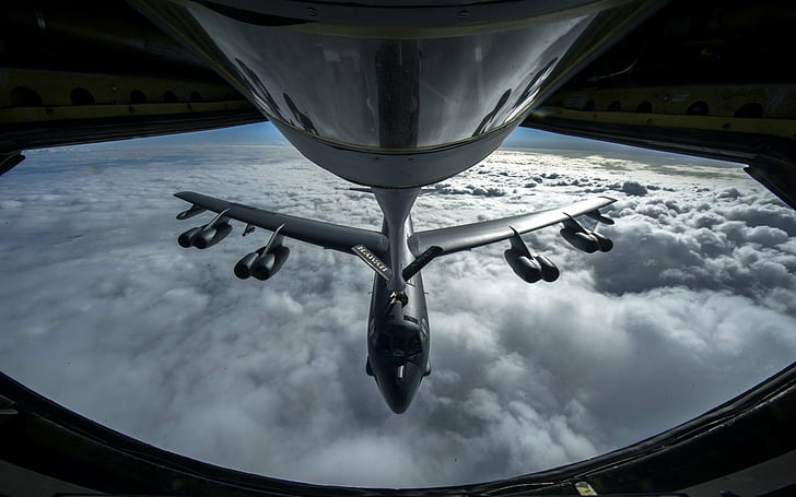 Bombers, Boeing B-52 Stratofortress, Air Force, Aircraft, Airplane, Bomber, Military, Warplane, HD wallpaper