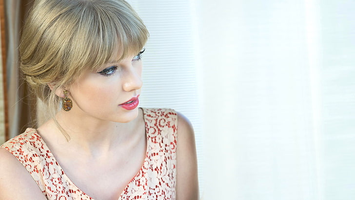Taylor Swift, singer, women, blue eyes, blonde, HD wallpaper