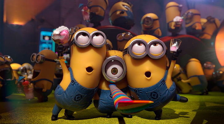 Minion Party, Minions wallpaper, Cartoons, Others, minions, despicable me  2, HD wallpaper | Wallpaperbetter