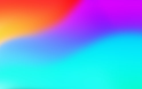 Kolorowy gradient 4K, czerwony, pomarańczowy, niebieski, kolorowy, fioletowy, rozmycie, gładki, minimalny, gradient, Tapety HD HD wallpaper