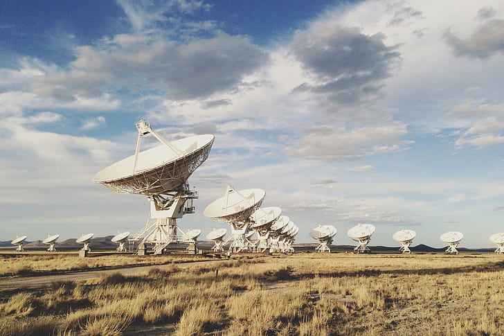 United States, New Mexico, antennae, Socorro, observatory, Very Large Array, VLA, Plains of San Agustin, HD wallpaper